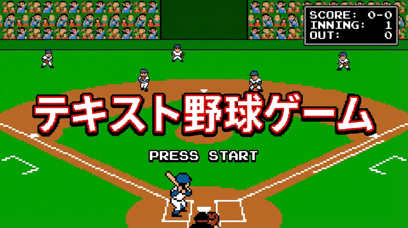 テキスト野球ゲーム